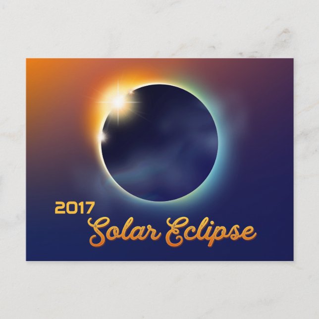 Postal De Invitación Eclipse solar | Fiesta de astronomía (Anverso)