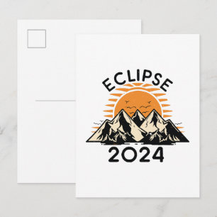 Postal De Invitación Eclipse Solar Total 2024