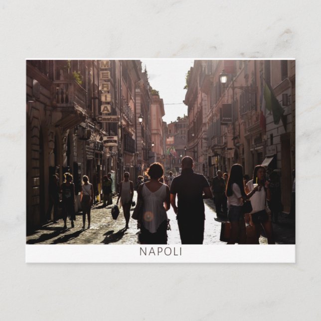 Postal De Invitación Edificios de Nápoles (Nápoles) (Anverso)