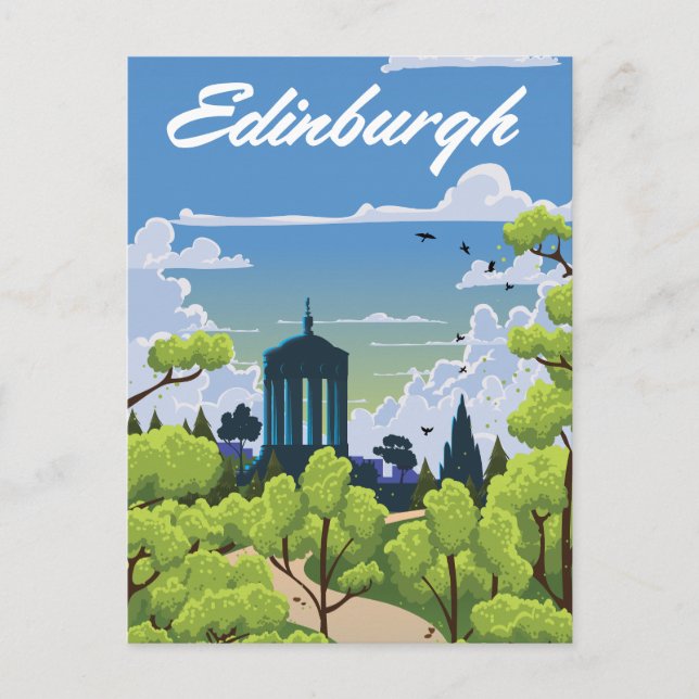 Postal De Invitación Edimburgo Escocia (Anverso)