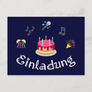 Postal De Invitación Einladung zum Geburtstag