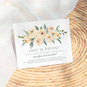Postal De Invitación El Amor Es Paciente Planes Actualizados Retraso de