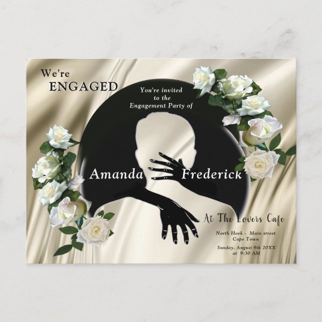 Postal De Invitación El amor es todo lo que hay Compromiso (Anverso)