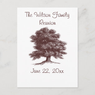 Postal De Invitación El árbol familiar