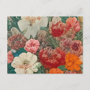 Postal De Invitación el cierre de un cuadro de flores