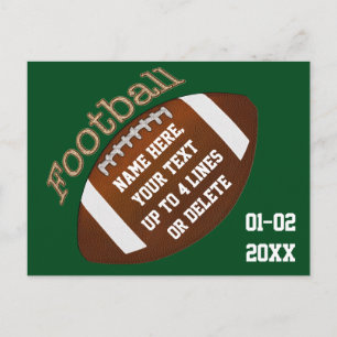 Postal De Invitación El fiesta personalizado del fútbol invita a