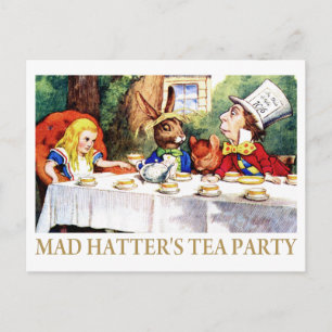 POSTAL DE INVITACIÓN EL MAD HATTER'S TEA FIESTA