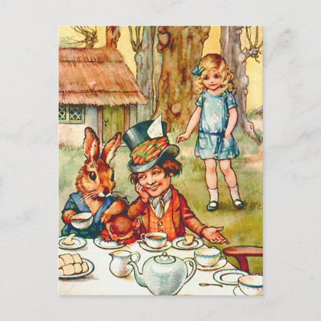 POSTAL DE INVITACIÓN EL MAD HATTER'S TEA FIESTA (Anverso)