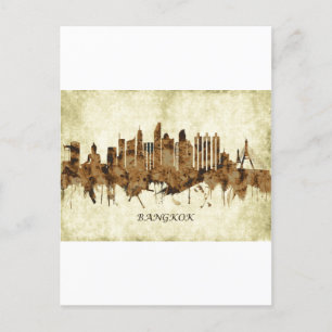 Postal De Invitación El paisaje urbano de Bangkok Tailandia