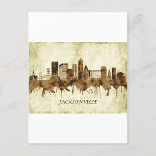Postal De Invitación El paisaje urbano de Jacksonville Florida