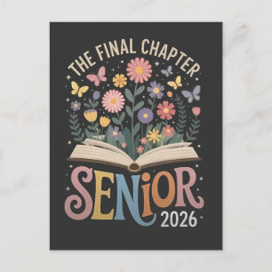 Postal De Invitación El último capítulo de la florecimiento de la gradu