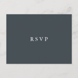 Postal De Invitación Elección de comida de respuesta de boda floral | I