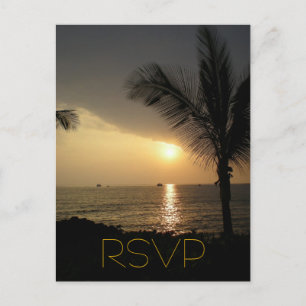 Postal De Invitación Elección de Enárbol de Respuesta de Invitado RSVP