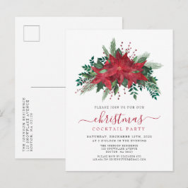 Postal De Invitación Elegante Fiesta de cócteles de los Navidades de la