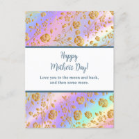 Elegante Floral Acuarela para Feliz Día de la Madr