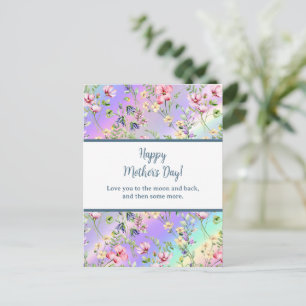 Postal De Invitación Elegante Floral Acuarela para Feliz Día de la Madr