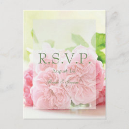 Postal De Invitación Elegante Rosa de verano rosado RSVP