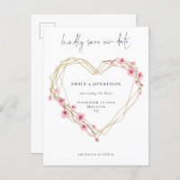 Elegante Script Sakura Cherry Blossom Guardar La F