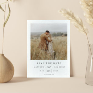 Postal De Invitación Elegante y moderno matrimonio de fotos salva la fe