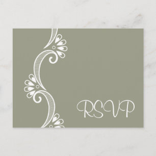 Postal De Invitación Elegantemente Asian Wedding RSVP