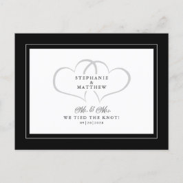 Postal De Invitación Elopement Nosotros Amarramos El Knot Mr & Mrs Blac
