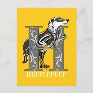 Postal De Invitación Emblema cruzado HUFFLEPUFF™