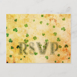 Postal De Invitación Encantador IRISH rsvp