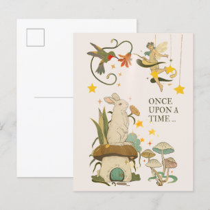 Postal De Invitación Érase una vez: Un niño de cuento de hadas