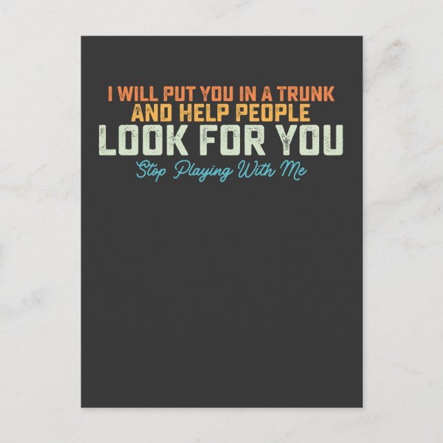 Postal De Invitación Es Divertido Que Dejaré De Jugar Conmigo. (Anverso)