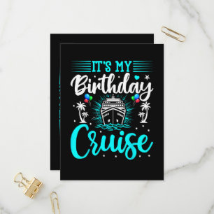 Postal De Invitación Es mi crucero de cumpleaños - Cumpleaños de vacaci