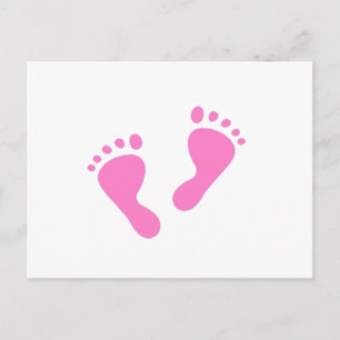 Postal De Invitación Es un Chica - Baby Shower, recién nacido