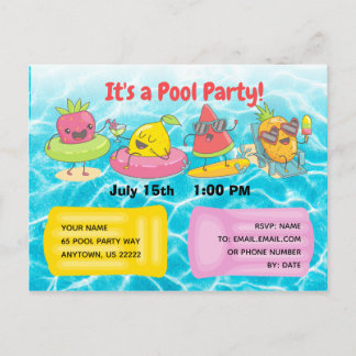 Postal De Invitación ¡Es un Fiesta de billar!