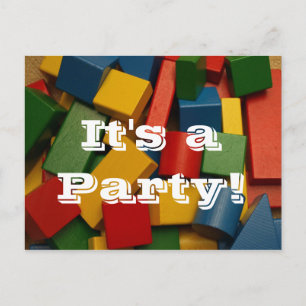 Postal De Invitación ¡Es una fiesta!