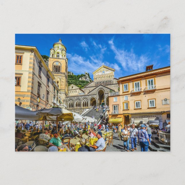 Postal De Invitación Escaleras de Amalfi (Anverso)