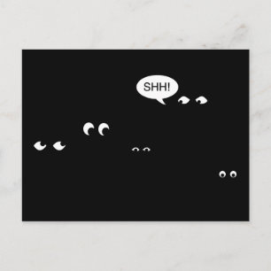 Postal De Invitación esperando en la oscuridad: fiesta sorpresa!
