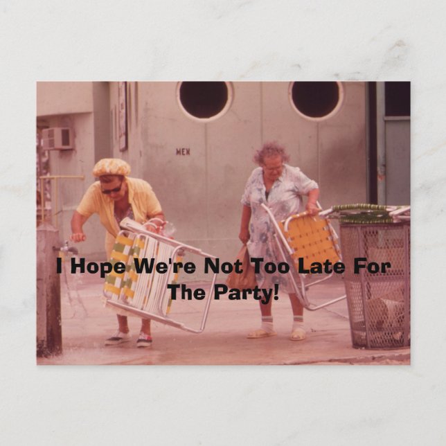 Postal De Invitación ¡Espero que no seamos demasiado tarde para el Fies (Anverso)