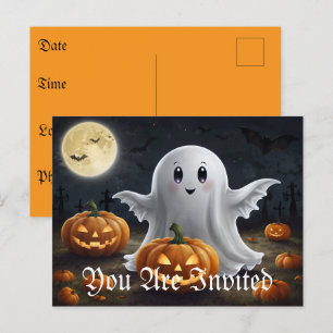 Postal De Invitación Espléndido destino: Ghostly Halloween Fun