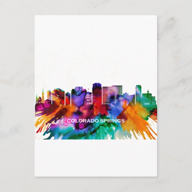 Postal De Invitación Esquina de Colorado Springs (Anverso)