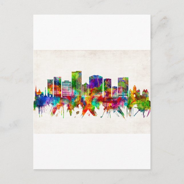 Postal De Invitación Esquina de Greenville South Carolina (Anverso)