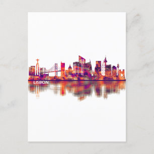 Postal De Invitación Esquina de Lisboa Portugal