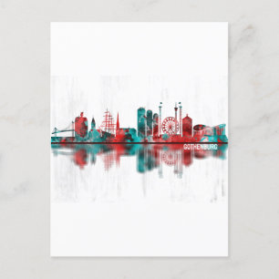 Postal De Invitación Esquina de Suecia de Gotemburgo