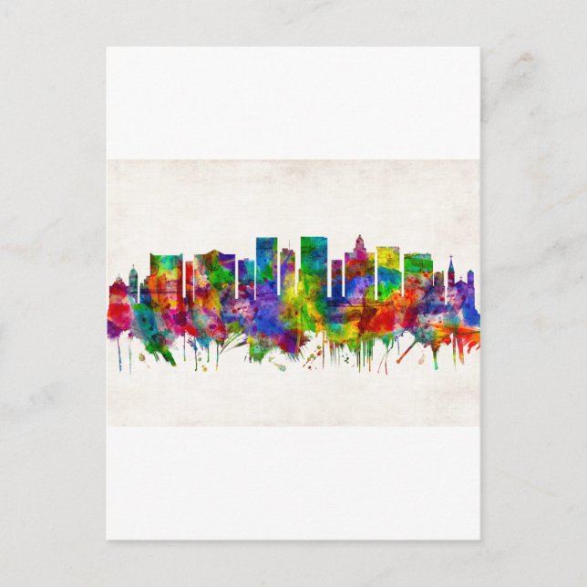 Postal De Invitación Esquina de Texas de El Paso (Anverso)