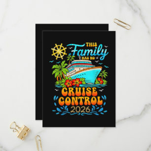 Postal De Invitación Este crucero familiar no tiene control vacaciones
