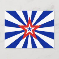 Estrella Azul Americana Explosión de Estrellas Pat