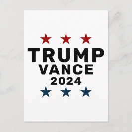 Postal De Invitación Estrella clásica Trump Vance 2024
