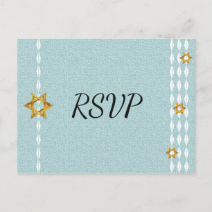 Postal De Invitación estrella de David rsvp