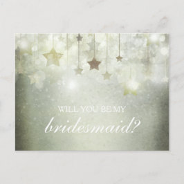 Postal De Invitación Estrellas brillantes Serás Mi Novia