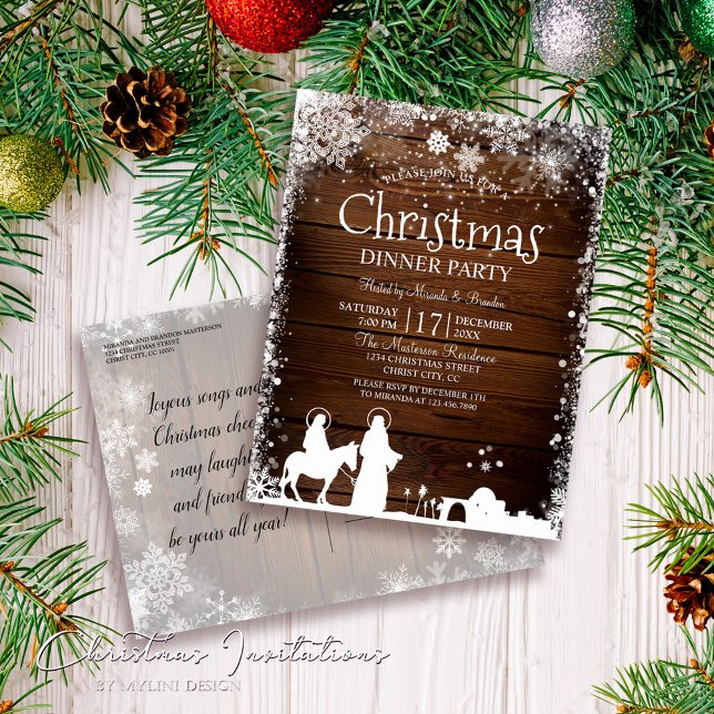 Postal De Invitación Estrellas rusas iluminan a Fiesta de Navidades Mar (Subido por el creador)