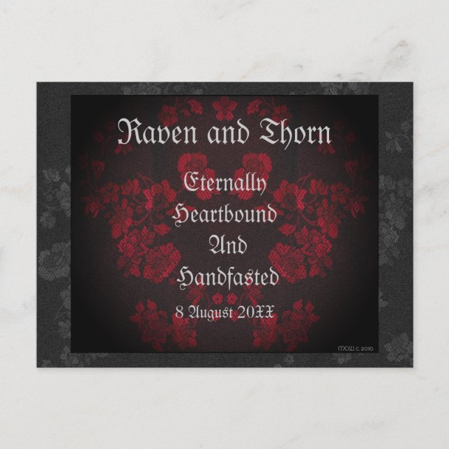 Postal De Invitación Eterno Ayuno/Suite Boda (Anverso)