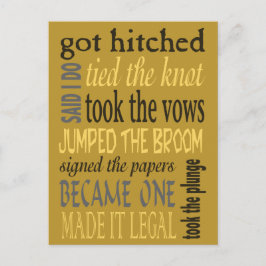 Postal De Invitación Eufemismos Fiesta de Después de la Boda